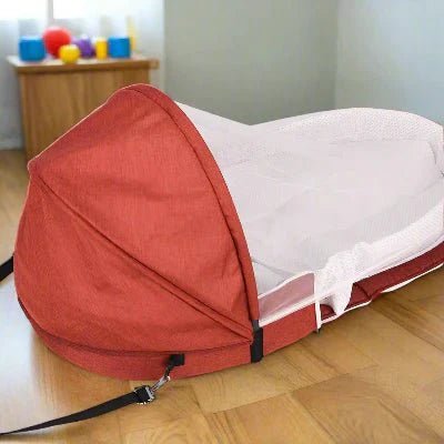 Berceau de Voyage - BabyNest™ - Rouge - Bébé Aventure