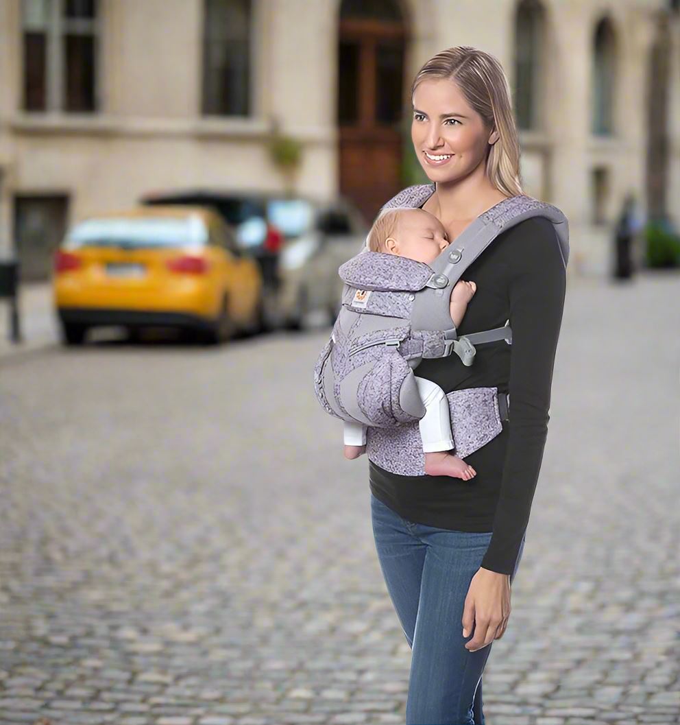 Porte Bébé - BreathBabyBag™ - Mauve Lavande - Bébé Aventure
