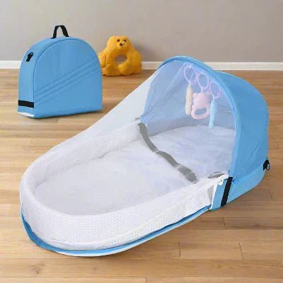 Berceau de Voyage - BabyNest™ - Bleu - Bébé Aventure