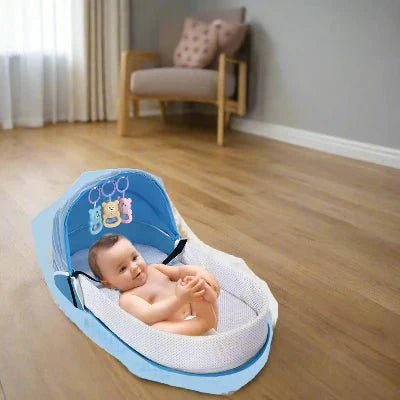 Berceau de Voyage - BabyNest™ - Bleu - Bébé Aventure