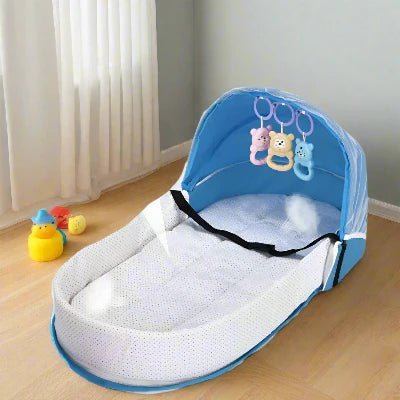 Berceau de Voyage - BabyNest™ - Bleu - Bébé Aventure
