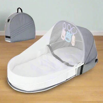 Berceau de Voyage - BabyNest™ - Gris - Bébé Aventure