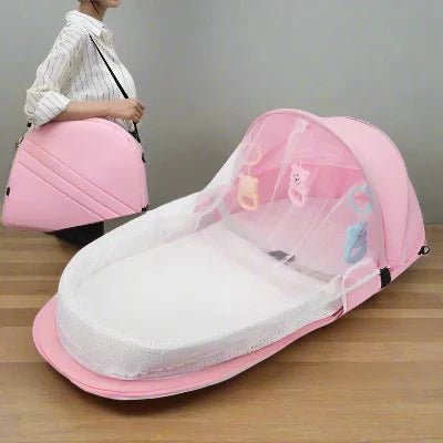 Berceau de Voyage - BabyNest™ - Rose - Bébé Aventure