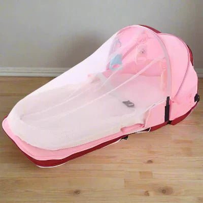 Berceau de Voyage - BabyNest™ - Rose - Bébé Aventure