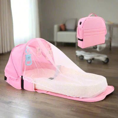 Berceau de Voyage - BabyNest™ - Rose - Bébé Aventure