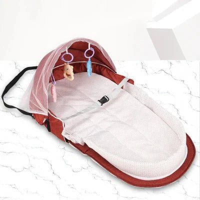 Berceau de Voyage - BabyNest™ - Rouge - Bébé Aventure