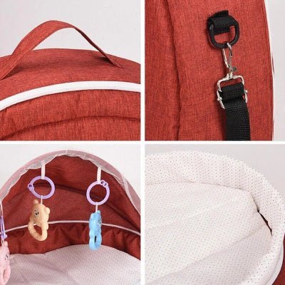 Berceau de Voyage - BabyNest™ - Rouge - Bébé Aventure