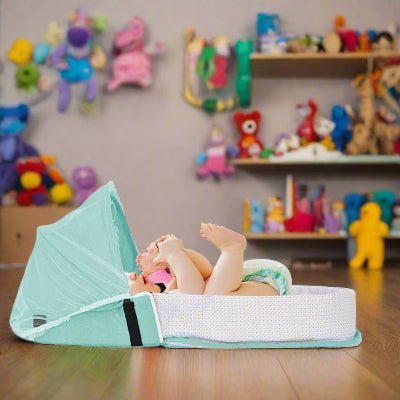 Berceau de Voyage - BabyNest™ - Vert - Bébé Aventure