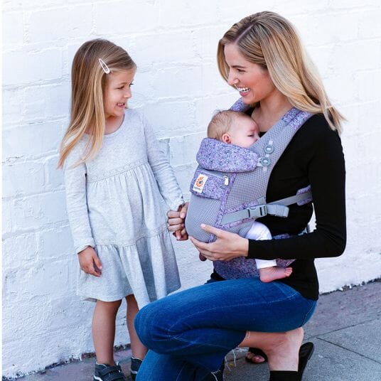 Porte Bébé - BreathBabyBag™ - Mauve Lavande - Bébé Aventure