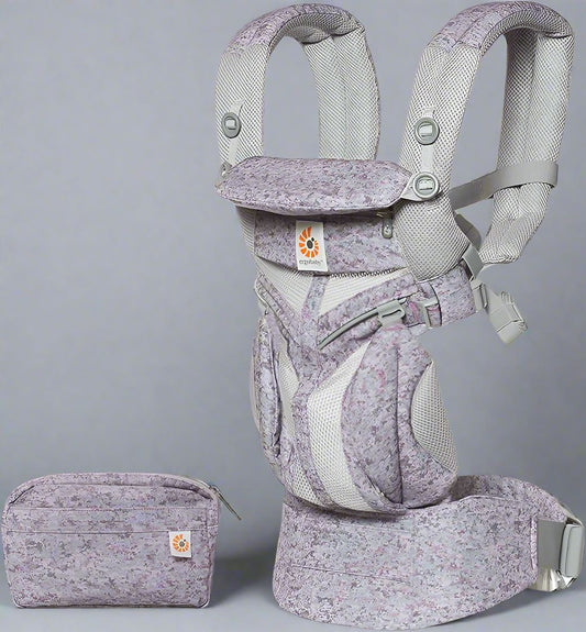 Porte Bébé - BreathBabyBag™ - Mauve Lavande - Bébé Aventure