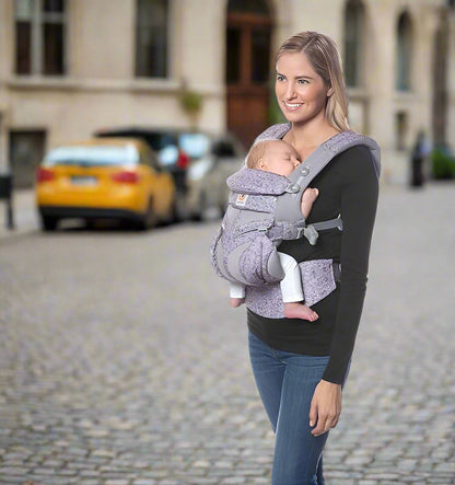 Porte Bébé - BreathBabyBag™ - Mauve Lavande - Bébé Aventure