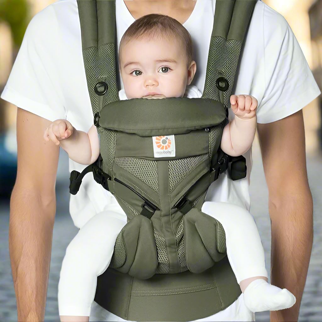 Porte Bébé - BreathBabyBag™ - Vert Olive - Bébé Aventure